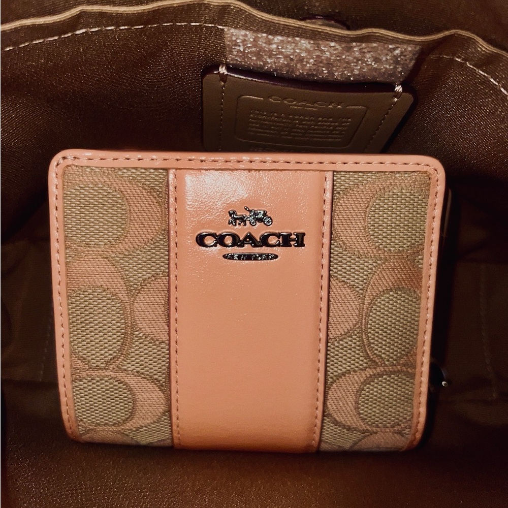 Coach Tan and Pink Women's Bag - Picture 2 of 2
